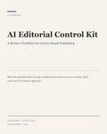 AI Editorial Control Kit cover in cream and slate blue