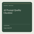AI Prompt Quality Checklist digital download cover
