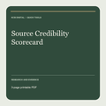Source Credibility Scorecard digital worksheet cover